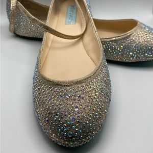 Betsey Johnson Champ Rhinestone Flats